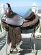15.5'' #116 Brown Big Horn Arabian Leather & Cordura Western Trail Saddle