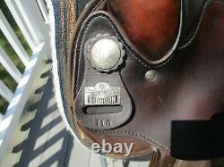 15.5'' #116 Brown Big horn Arabian Leather & Cordura western trail saddle
