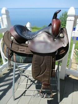 15.5'' #116 Brown Big horn Arabian Leather & Cordura western trail saddle