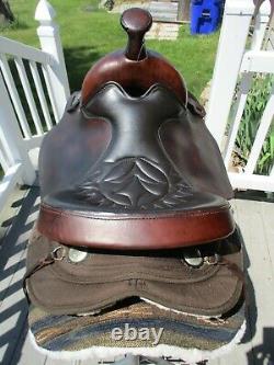 15.5'' #116 Brown Big horn Arabian Leather & Cordura western trail saddle