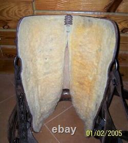 15.5 16 Master Saddles Western Roping Pleasure Trail Saddle fully rigged to ride