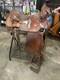 15.5 All Around Western Saddle Tooled With A Suede Padded Seat Pleasure Trail