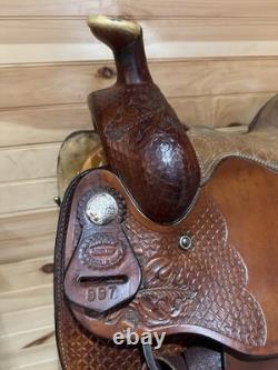 15.5 Billy Cook Matt Tyler Pro Roper Western Roping Saddle model 997