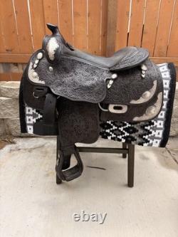 15.5 Blue Ribbon Western Show Saddle