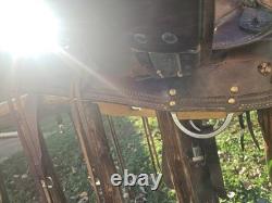 15.5 CUSTOM MADE Western Trail Working Saddle 35#, 6.75 G, 25 L NICE QUALITY