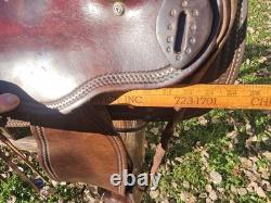 15.5 CUSTOM MADE Western Trail Working Saddle 35#, 6.75 G, 25 L NICE QUALITY