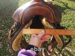 15.5 CUSTOM MADE Western Trail Working Saddle 35#, 6.75 G, 25 L NICE QUALITY