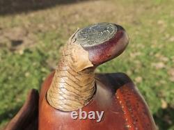15.5 CUSTOM MADE Western Trail Working Saddle 35#, 6.75 G, 25 L NICE QUALITY