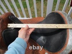 15.5'' Circle Y Equitation Western Saddle Sqh Bars Show Saddle