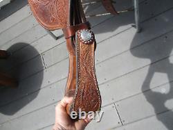 15.5'' Circle Y Equitation Western Saddle Sqh Bars Show Saddle