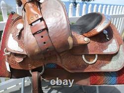 15.5'' Circle Y Equitation Western Saddle Sqh Bars Show Saddle