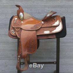 15.5 Circle Y Show Saddle with Headstall and Breast Collar