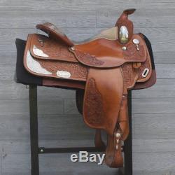 15.5 Circle Y Show Saddle with Headstall and Breast Collar