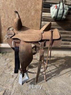 15.5 Corriente Ranch Saddle Rough Out Fqhb 7 Gullet