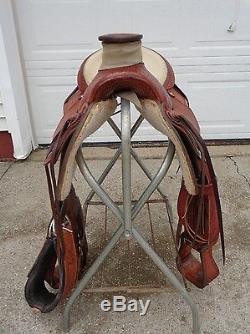 15.5 DALE FREDRICKS Wade Tree Ranch Roping / Working Horse Saddle