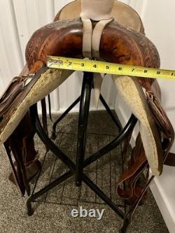 15.5 Dale Fredrick's Ranch Roping Western Saddle