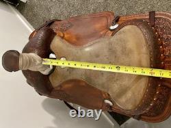 15.5 Dale Fredrick's Ranch Roping Western Saddle