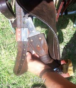 15.5 Excellent used Western Cactus Ranch Roping Saddle Pleasure Trail Roper