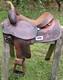 15.5 Fargo Silver Western Leather Horse Saddle With Floral Tooling