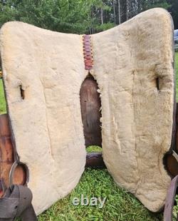 15.5 Fargo Silver Western Leather Horse Saddle with Floral Tooling