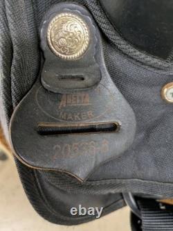 15.5 Inch Used Abetta Western Trail Saddle 648-10917