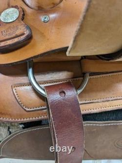 15.5 Inch Used Alamo Western All Around Saddle 782-6833