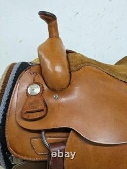 15.5 Inch Used Alamo Western All Around Saddle 782-6833