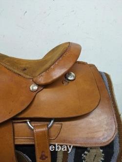 15.5 Inch Used Alamo Western All Around Saddle 782-6833