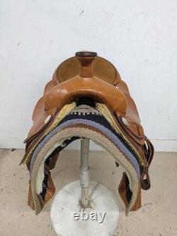 15.5 Inch Used Alamo Western All Around Saddle 782-6833