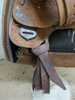 15.5 Inch Used Billy Royal Western Show Saddle 1098-11440