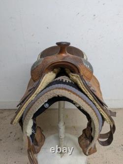 15.5 Inch Used Billy Royal Western Show Saddle 1098-11440