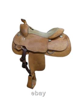15.5 Inch Used Blue Ribbon Western Reining Saddle 1089-11403