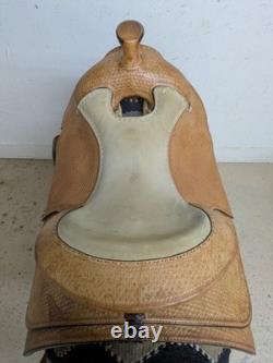 15.5 Inch Used Blue Ribbon Western Reining Saddle 1089-11403