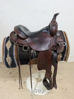 15.5 Inch Used Circle Y Mesquite Western Trail Saddle 591-11133