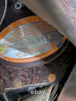 15.5 Inch Used Circle Y Mesquite Western Trail Saddle 591-11133