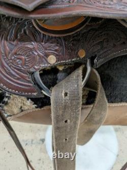 15.5 Inch Used Circle Y Mesquite Western Trail Saddle 591-11133
