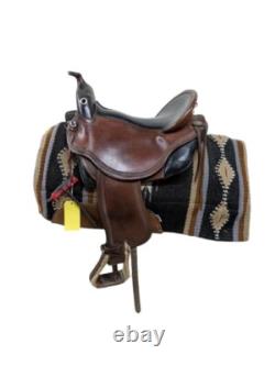 15.5 Inch Used DP Saddlery Quantum Western Trail Saddle 968-9834