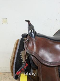 15.5 Inch Used DP Saddlery Quantum Western Trail Saddle 968-9834