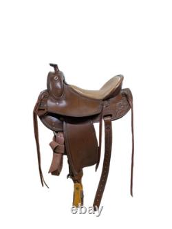 15.5 Inch Used DP Saddlery Western Trail Saddle 1120-11951