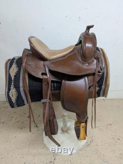 15.5 Inch Used DP Saddlery Western Trail Saddle 1120-11951