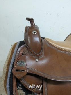 15.5 Inch Used DP Saddlery Western Trail Saddle 1120-11951