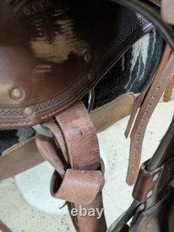 15.5 Inch Used DP Saddlery Western Trail Saddle 1120-11951
