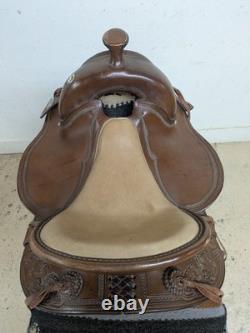 15.5 Inch Used DP Saddlery Western Trail Saddle 1120-11951