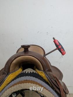 15.5 Inch Used DP Saddlery Western Trail Saddle 1120-11951