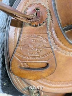 15.5 Inch Used Mike Schultz Western Ranch Saddle 1024-10715