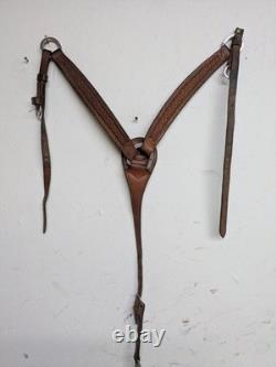 15.5 Inch Used Piland Team Roping Western Saddle 1098-11441