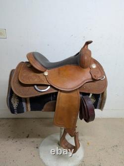 15.5 Inch Used Reinsman Reining Western Saddle 197-11545