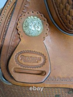 15.5 Inch Used Reinsman Reining Western Saddle 197-11545