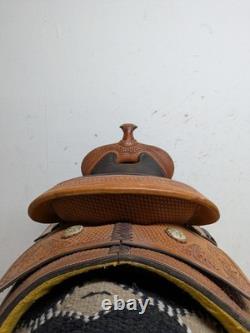 15.5 Inch Used Reinsman Reining Western Saddle 197-11545
