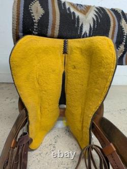 15.5 Inch Used Reinsman Reining Western Saddle 197-11545